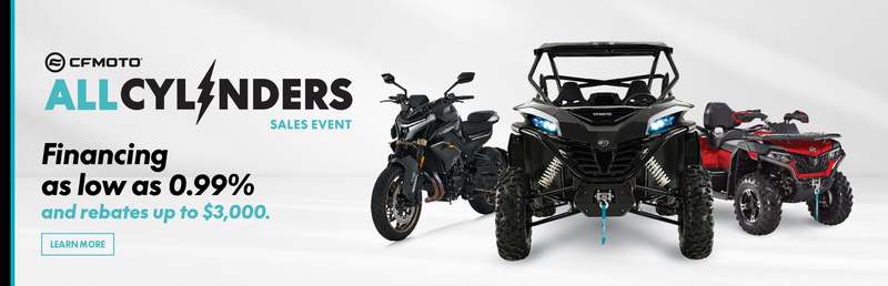 CFMOTO All Cylinders Sales Event banner